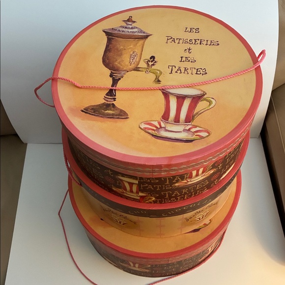 Vintage Quality Decorative Hat/ Storage Boxes (3)